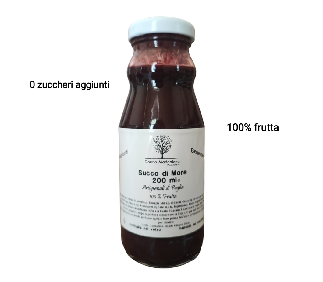 Succo di more 200 ml                    0 zuccheri